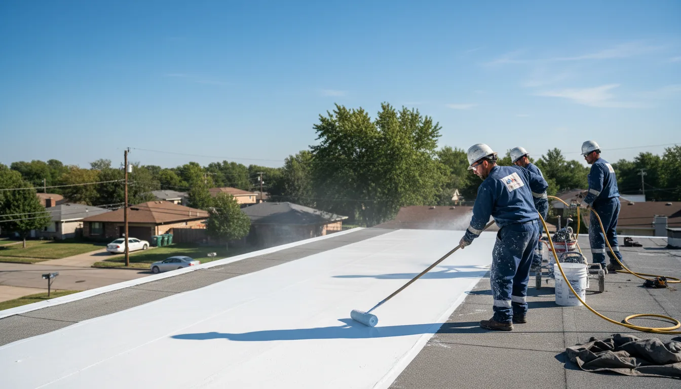 Commercial roof coating in Dimondale, MI near me